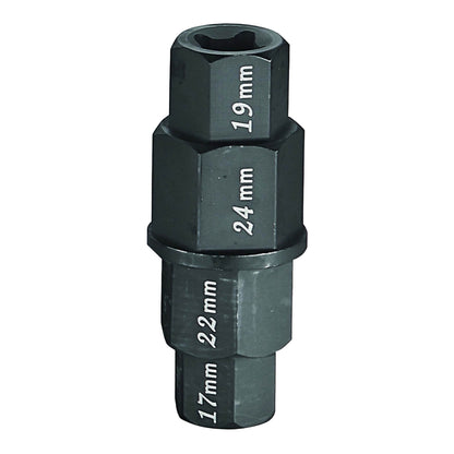 WHITES 4-IN-1 HEX AXLE TOOL 17 19 22 24mm CrMo