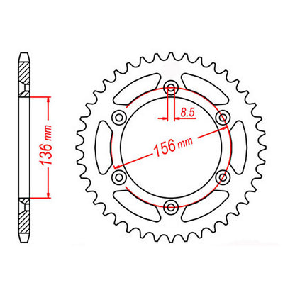 XAM Sprocket Kit Suzuki DR650 '96-'16 X-Ring 520 Conv.15/41