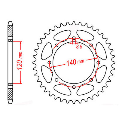XAM Sprocket Kit Kawasaki KLR650 '06-'21 X-Ring Gold 15/43