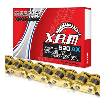 XAM Sprocket Kit Suzuki RM125 X-Ring Gold 12/49