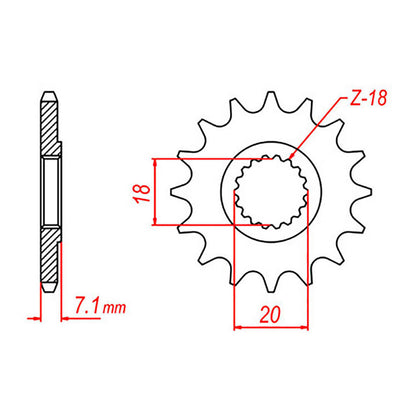 XAM Sprocket Kit Suzuki RMZ250 '10-'12 X-Ring Gold 13/49