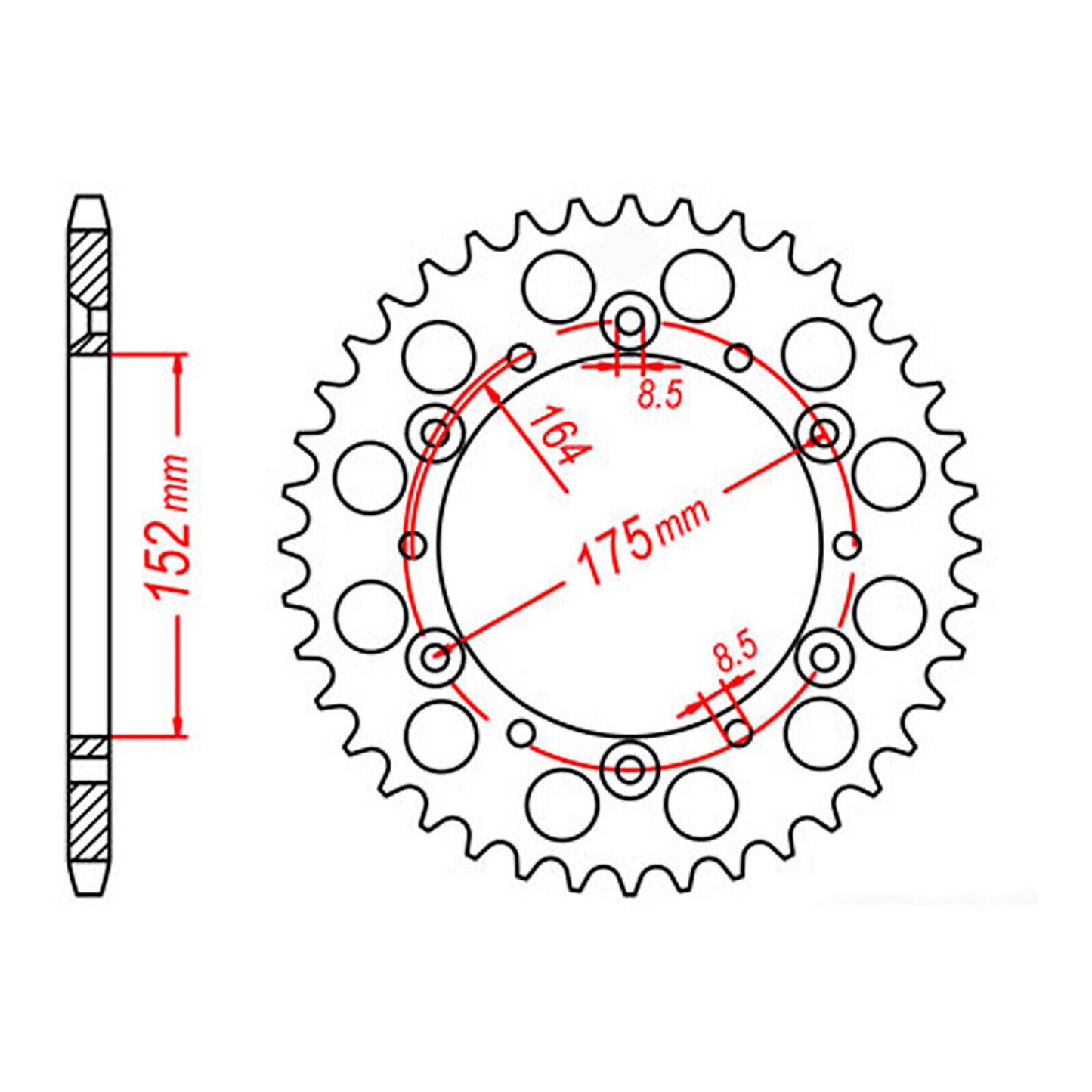 XAM Sprocket Kit Yamaha TT250 R '96-'98 & '03-'04 - 520NSDC Gold 14/44