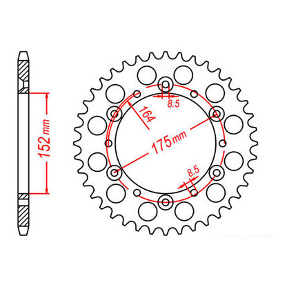 XAM Sprocket Kit Yamaha TT250 R '93-'95 - 520NSD 14/43