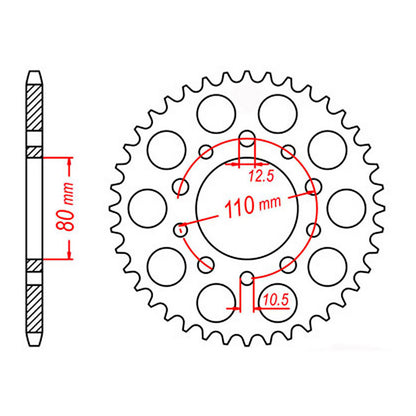 XAM Sprocket Kit Honda VFR750F (RC24) '86-'87 X-Ring Gold 16/45