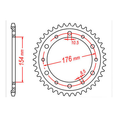XAM Sprocket Kit Honda VFR800 '06-'13 X-Ring 16/43