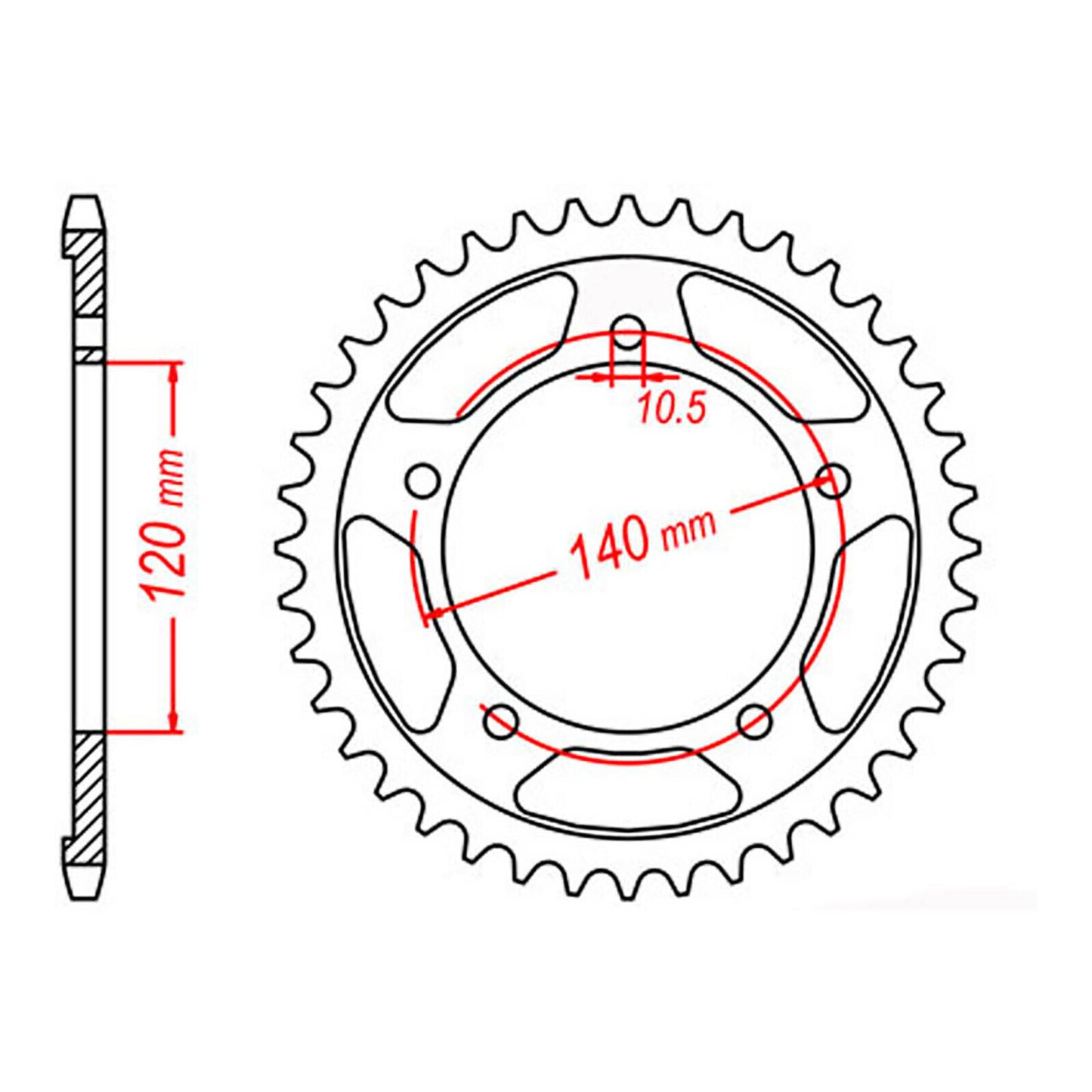 XAM Sprocket Kit Suzuki GSF1250S '07-'15 X-Ring Gold 18/43