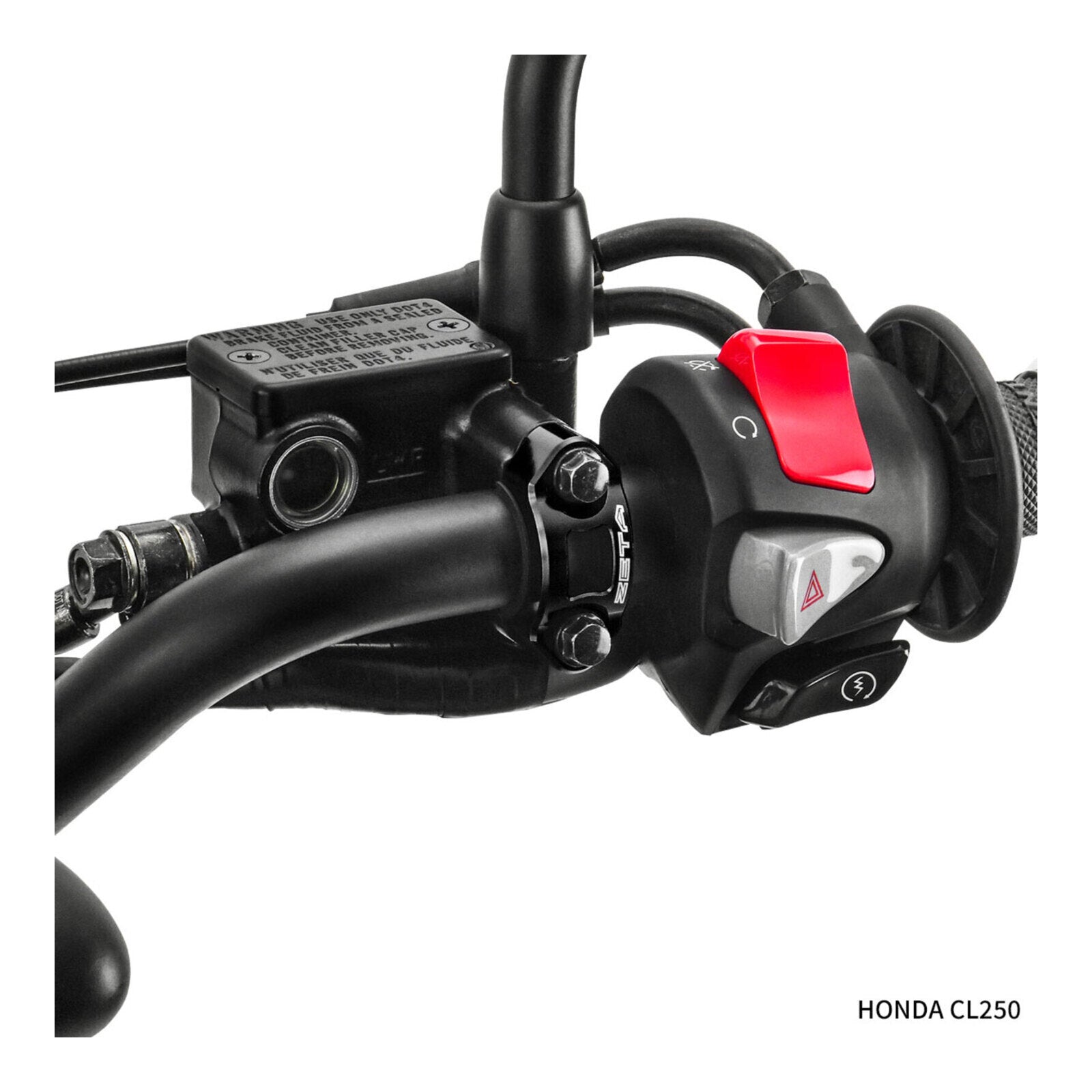 Zeta Rotating Bar Clamp - Brake Side - Black