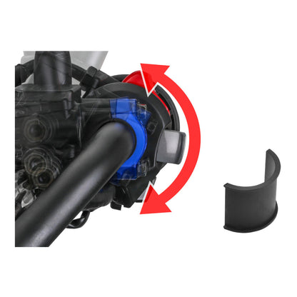 Zeta Rotating Bar Clamp - Clutch Side - Black