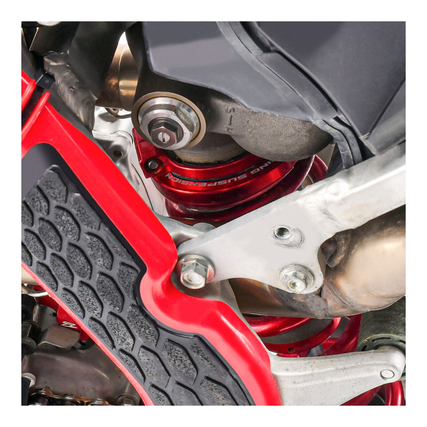 Zeta Rear Shock Preload Adjuster - Showa 50B - Red