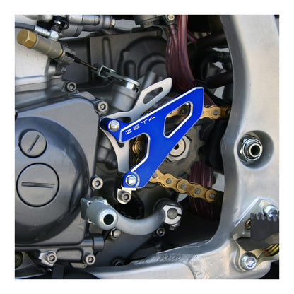 Zeta Drive Cover- Honda CRF250R '04-'09, CR250R '02-, Yamaha YZ125 '06- - Blue