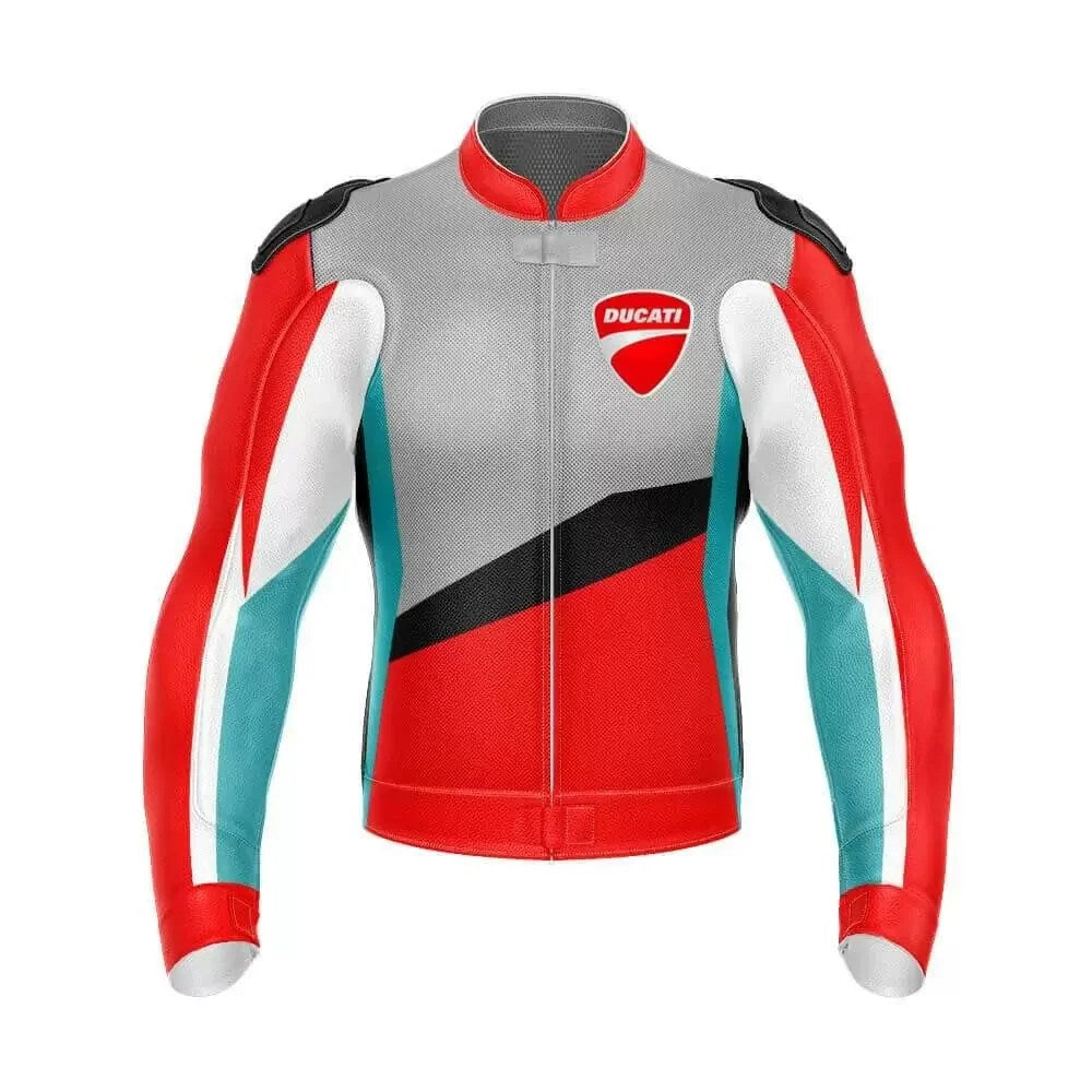 DUCATI MOTORCYCLE LEATHER RACING JACKET
